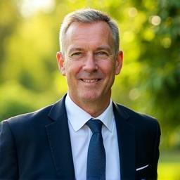 Próifíl Ceannaire Emerald Electric Solutions Ltd., le cúlra glas agus soilse nádúrtha